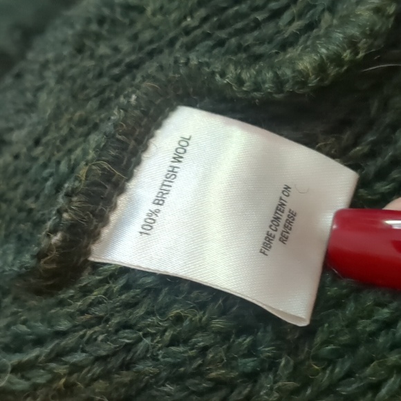 COUNTRY CLASSICS* Bunratty Shawl Neck sweater 100% wool long sleeve XXL men's - Picture 16 of 17